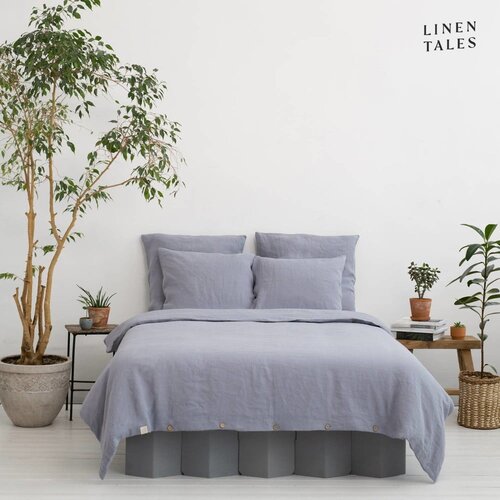Linen Tales Svetlo siva posteljnina iz konopljinih vlaken 135x200 cm – Linen Tales Cene