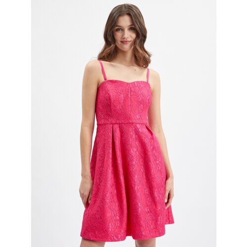 Orsay Pink Ladies Patterned Dress - Women Cene