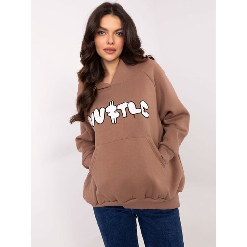 My Red Lips Sweatshirt-EM-BL-881.16-brown Cene