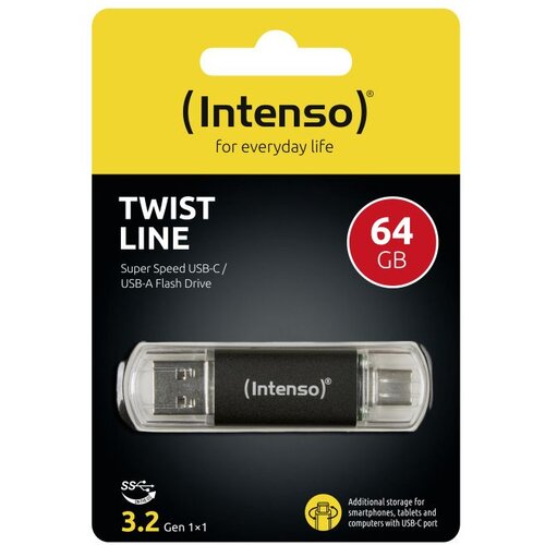 Intenso 64GB Twist Line USB 3.2 / USB-C spominski ključek Slike
