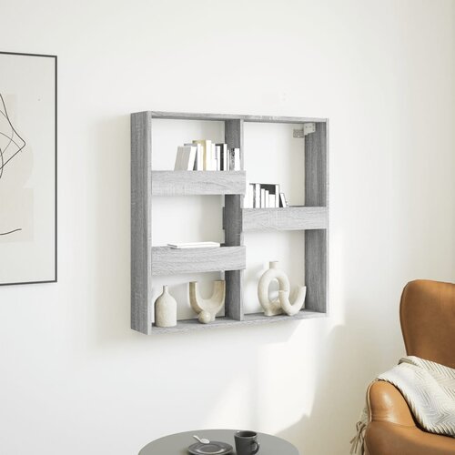 vidaXL Zidni ormarić boje hrasta 80x15x80 cm konstruirano drvo Cijene