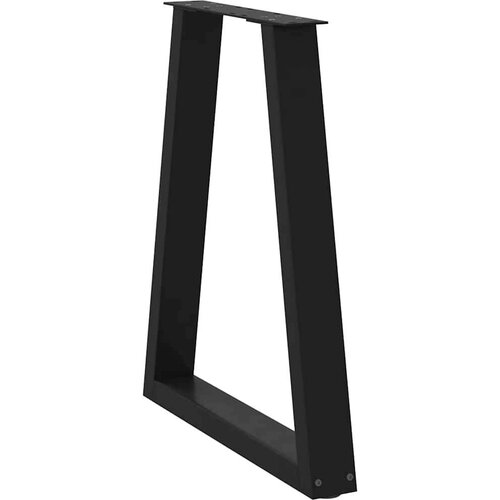 VidaXL Noge za stolić u obliku slova V 2 kom crne 50x(72-73) cm čelik Slike