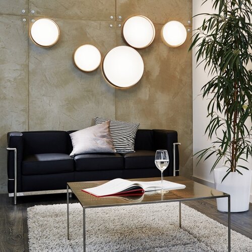 Eglo palomaro plafonjera/1, led, 11w, 950lm, prečnik 320, plastika/tekstil bež Slike