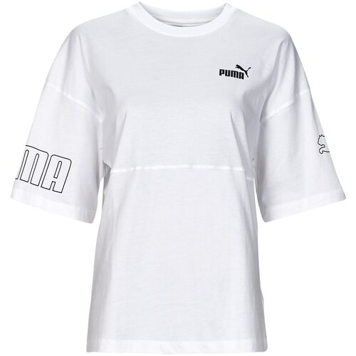 Puma Majice s kratkimi rokavi POWER COLORBLOCK Bela Slike