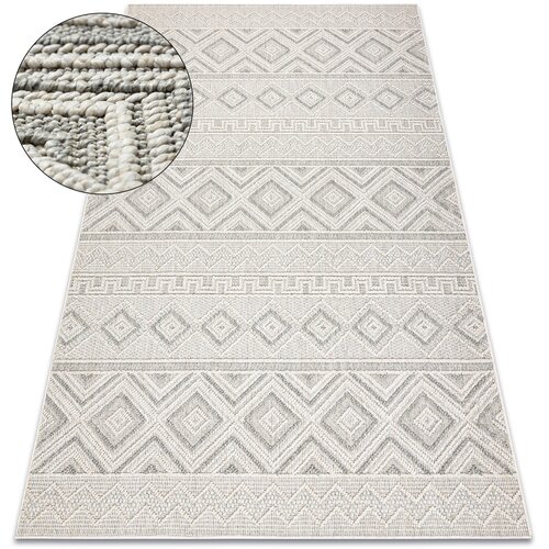 RugsX Preproge Preproga JERSEY 19234 siv - Rombov, strukturna, 80x150 cm Siva Cene