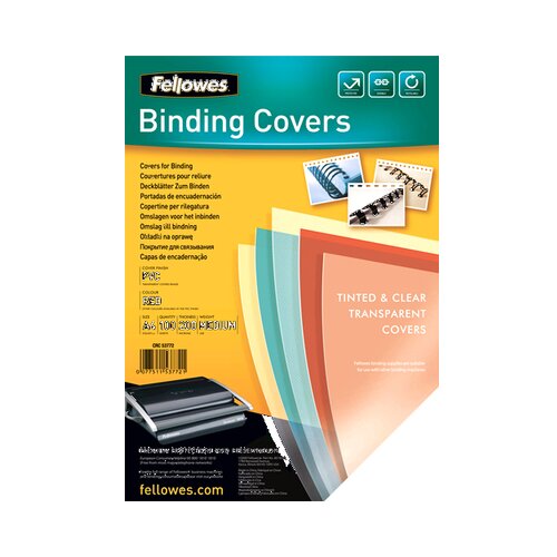 Fellowes folija za koričenje 5377201 pvc A4 200mic crvena Slike