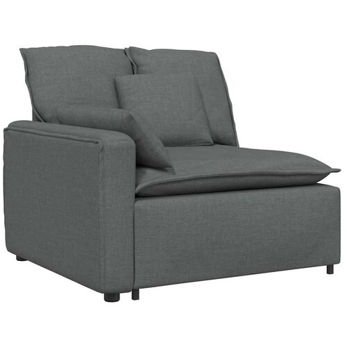  Modularna sofa s jastucima tamno siva - Tamno siva Slike