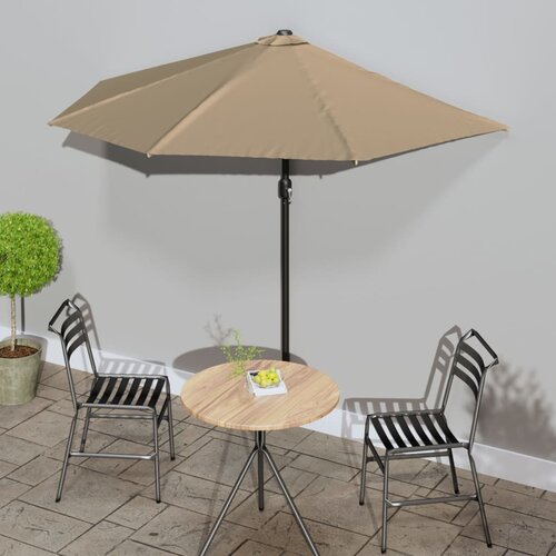 Balkonski suncobran s aluminijskom &scaron;ipkom 270 x 144 cm bež Cijene