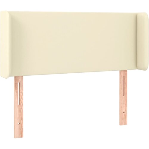  Uzglavlje s u&amp;scaron;ima krem 83x16x78/88 cm od od umjetne kože Slike