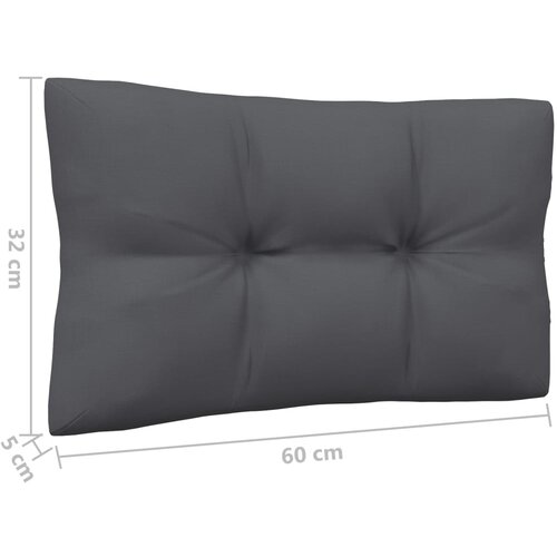  9-dijelna vrtna garnitura od borovine s antracit jastucima Slike