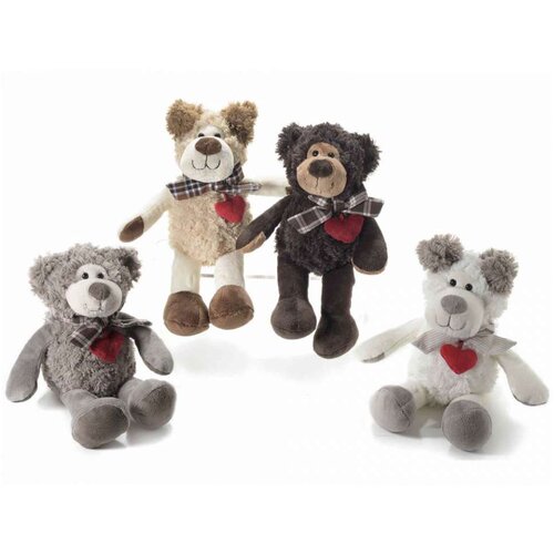 Art From Italy F16.02.37 - Psić i pli&amp;scaron;ani meda sa crvenim srcem Slike