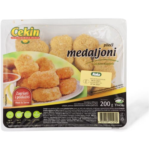 Cekin Panirani pileći medaljoni 200g Slike
