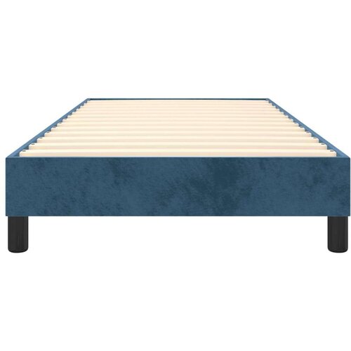 VidaXL Okvir za krevet s oprugama tamnoplavi 90x190 cm bar&amp;scaron;unasti Slike