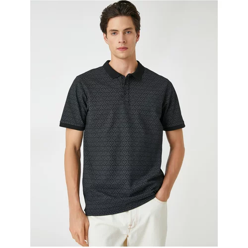 Koton Polo T-shirt - Black - Slim fit