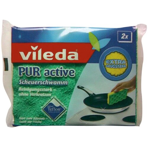 Vileda Sunđeri Pureactive, 2 komada, Žuti Slike