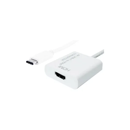 Value USB-C priključni kabel 0.10 m 12.99.3210 bijela [1x muški konektor USB-C™ - 1x ženski konektor HDMI]