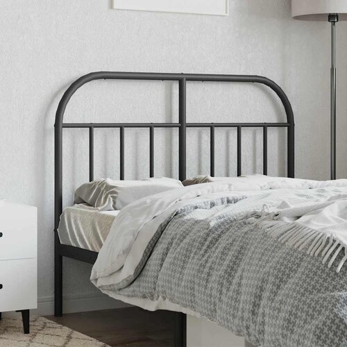  Metalno zamjensko uzglavlje crno 120 cm Slike