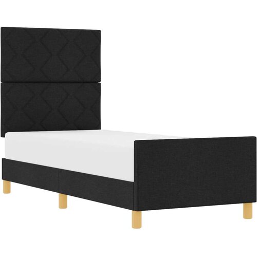 VidaXL Okvir kreveta Crni 80x200 cm od tkanine Slike