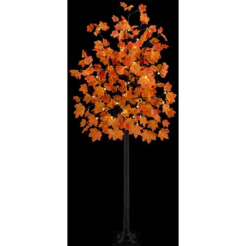  LED božićno drvce javor Smeđa 210 cm Plastika 144 LED lampica Slike