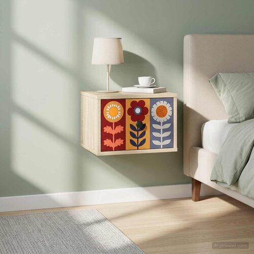 Wall-mounted noćni ormarić ESSEN Hrast sonoma 36 x 33 x 25 cm Cijene