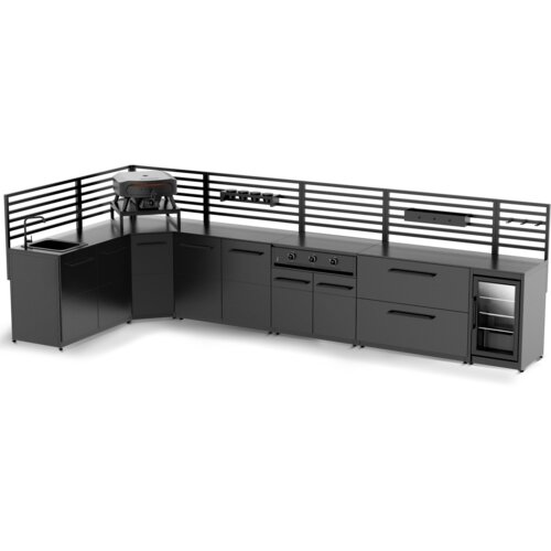 Cozze Letna kuhinja Elements Black edition Set 3 Cene