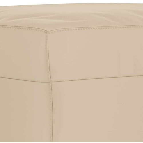 VidaXL 3-dijelni set sofa s jastucima krem od mikrovlakana Slike