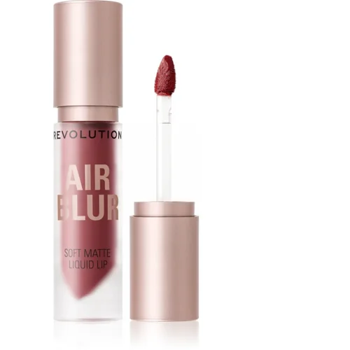 Makeup Revolution Air Blur Liquid Lipstick lahka tekoča mat šminka odtenek Peachy 3.5 ml