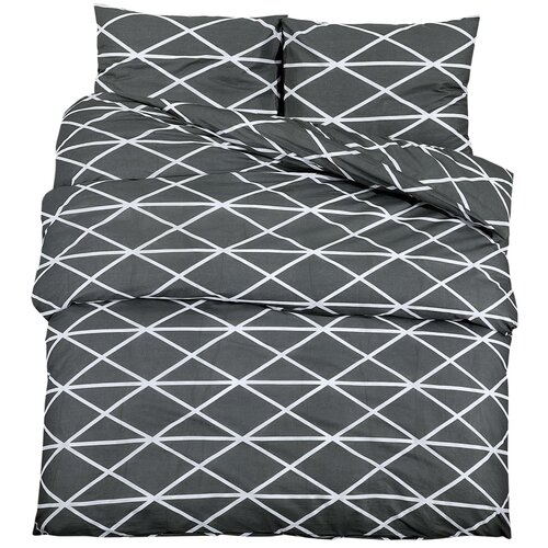 Maison Chic Komplet posteljnine - Posteljnina siva 200x220 cm bombaž, (21786820) Cene