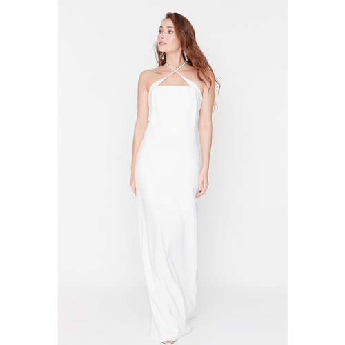 Trendyol Ecru Collar Detailed Evening Dress &amp;amp; Graduation Dress Slike