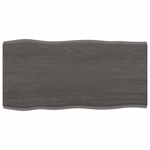 vidaXL Stolna ploča tamnosiva 80x40x2 cm obrađena masivna hrastovina Cijene
