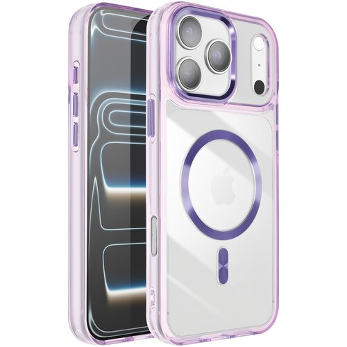 AVIZAR Ovitek za iPhone 17 Pro Max Crystal Color Collection Compatible MagSafe, Vijolična, (5000188981) Cene