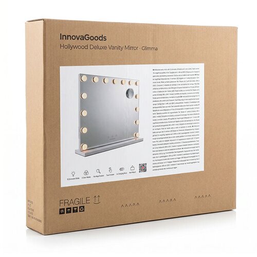  Toaletno ogledalo z LED osvetlitvijo Hollywood Glimma Deluxe InnovaGoods 15 Žarnice Slike