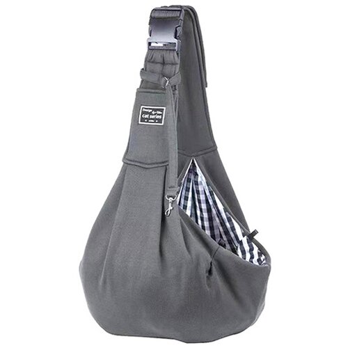 INF Nastavljiva karirasta nosilka za majhne pse in mačke DarkGrey, (21779586) Cene