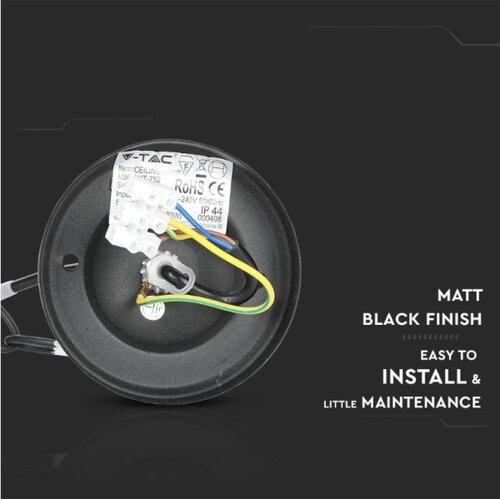  Spolja&amp;scaron;nji luster na lancu 1xE27/40W/230V IP44 crni Slike
