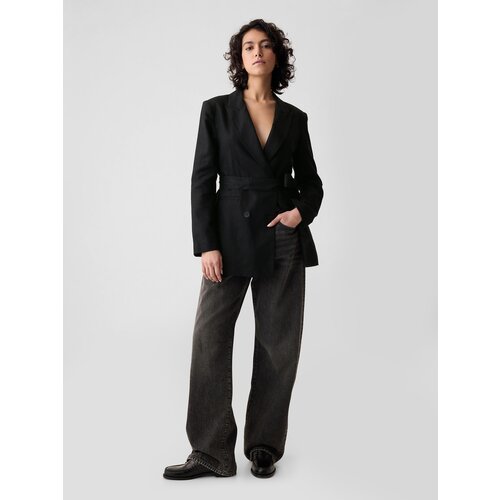 GAP Linen Blazer with Belt - Women Cene