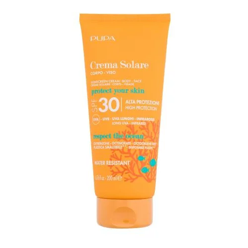 Pupa Sunscreen Cream SPF30 vodoodporna krema za zaščito pred soncem za telo in obraz 200 ml