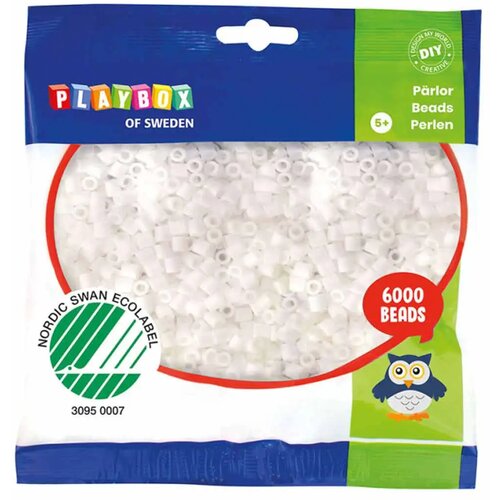 Playbox 5mm MIDI likalne perle v beli barvi, pakiranje 6000 kosov Cene