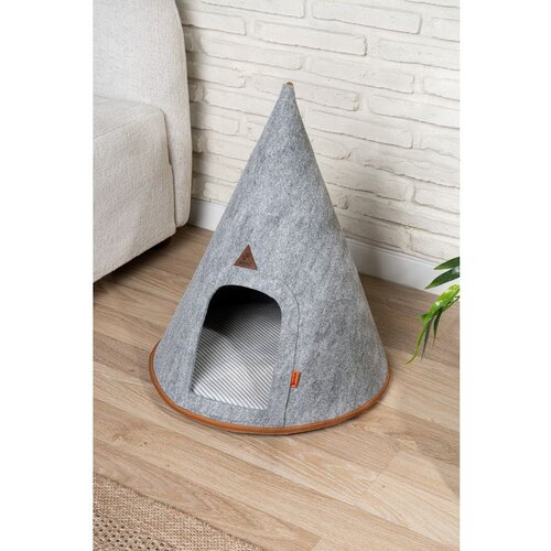 WALLXPERT CATHOMEL Grey Felt Cat Bed Cene