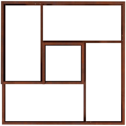  Vrtna saksija Smeđa 80 x 80 x 50 cm Slike
