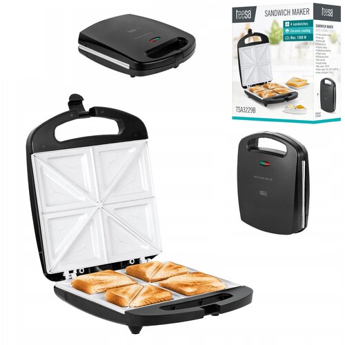  1500W toaster opekač za 4 sendviče s keramičnimi vložki Cene