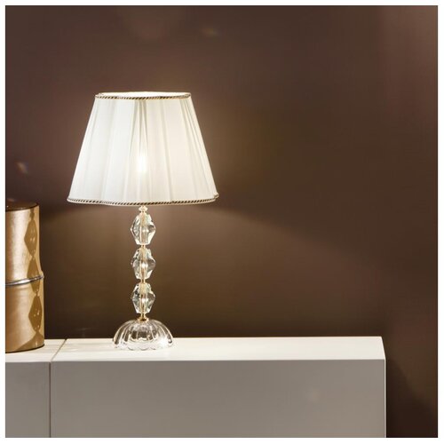  Ondaluce - Kristalna stona lampa BRIGIDA 1xE27/15W/230V krem/prozirna Cene