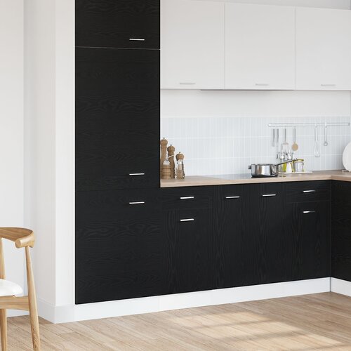 vidaXL Kuhinjski kabinet Črni hrast Inženirski les 40 x 46 x 81.5 cm Cene