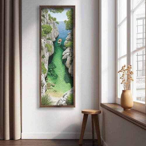 WALLXPERT LAC157-120 Multicolor Decorative Framed MDF Painting Cene