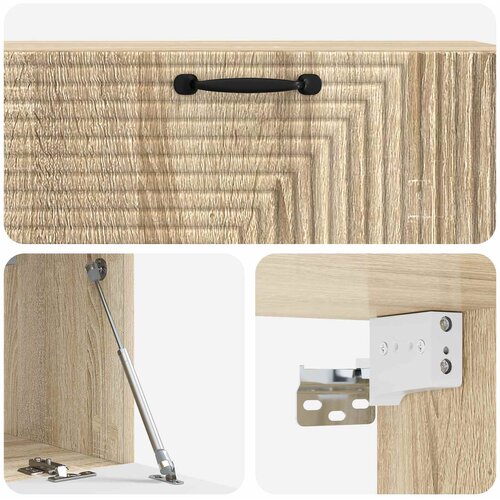  ormar za zid Hrast sonoma 98 x 31 x 30 cm Konstruirano drvo Slike