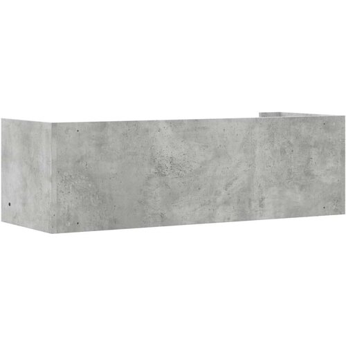VidaXL Zidna polica siva boja betona 100x35x30,5 cm konstruirano drvo Slike