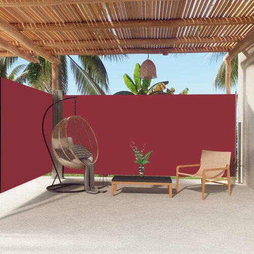 vidaXL Zložljiva stranska tenda rdeča 180x600 cm Cene