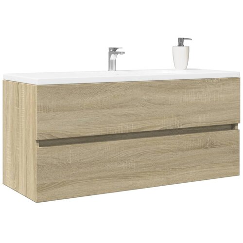 VidaXL Ormarić za umivaonik boja hrasta sonome 100x38,5x45 cm drveni Slike