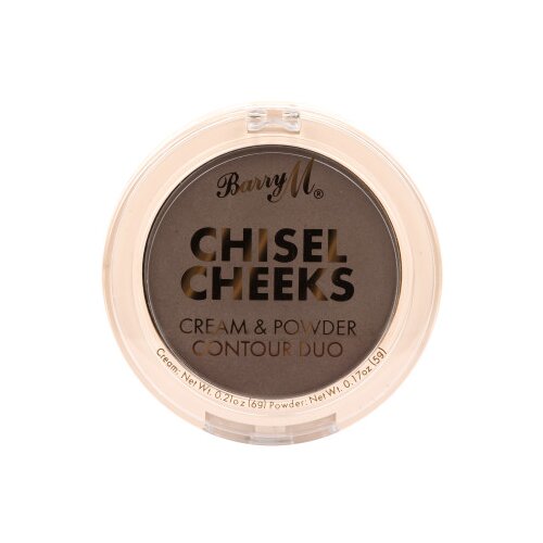 Barry M set za oblikovanje obraznih potez - Chisel Cheeks Cream & Powder Contour Duo - Dark Cene