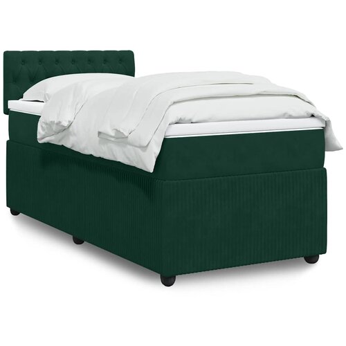 Box spring krevet s madracem tamnozeleni 90x200 cm bar&scaron;unasti Cijene