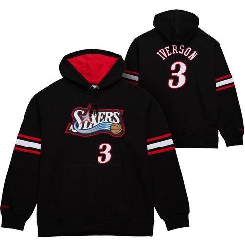 Drugo Allen Iverson 3 Philadelphia 76ers 1997 M&N Name & Number Fleece pulover s kapuco Cene